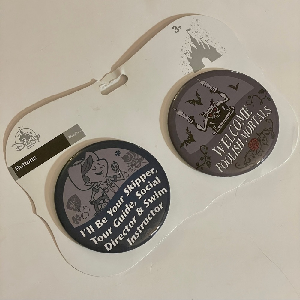 NEW! Disney Parks Button Set